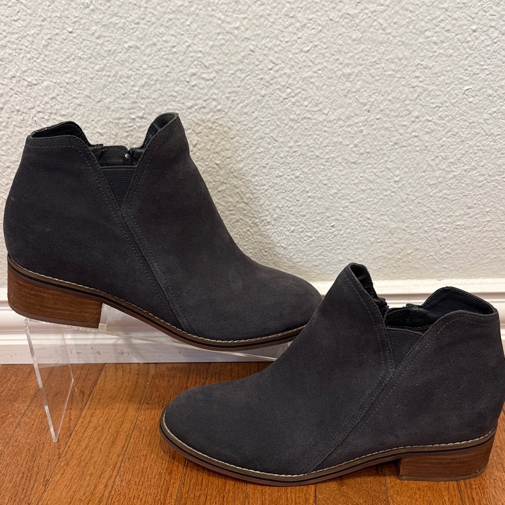 Blondo Dark Gray Ankle Booties